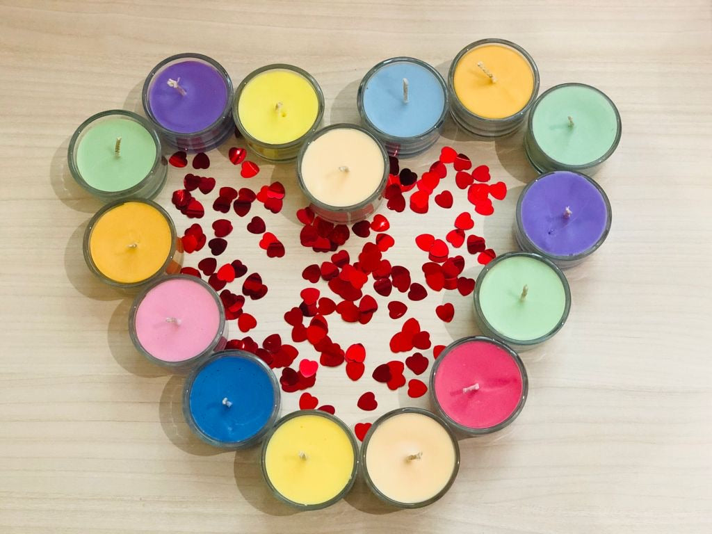 Candele profumate. Candele naturali. Candele di soia. Wax Melts. Box LOVE  VIBES.